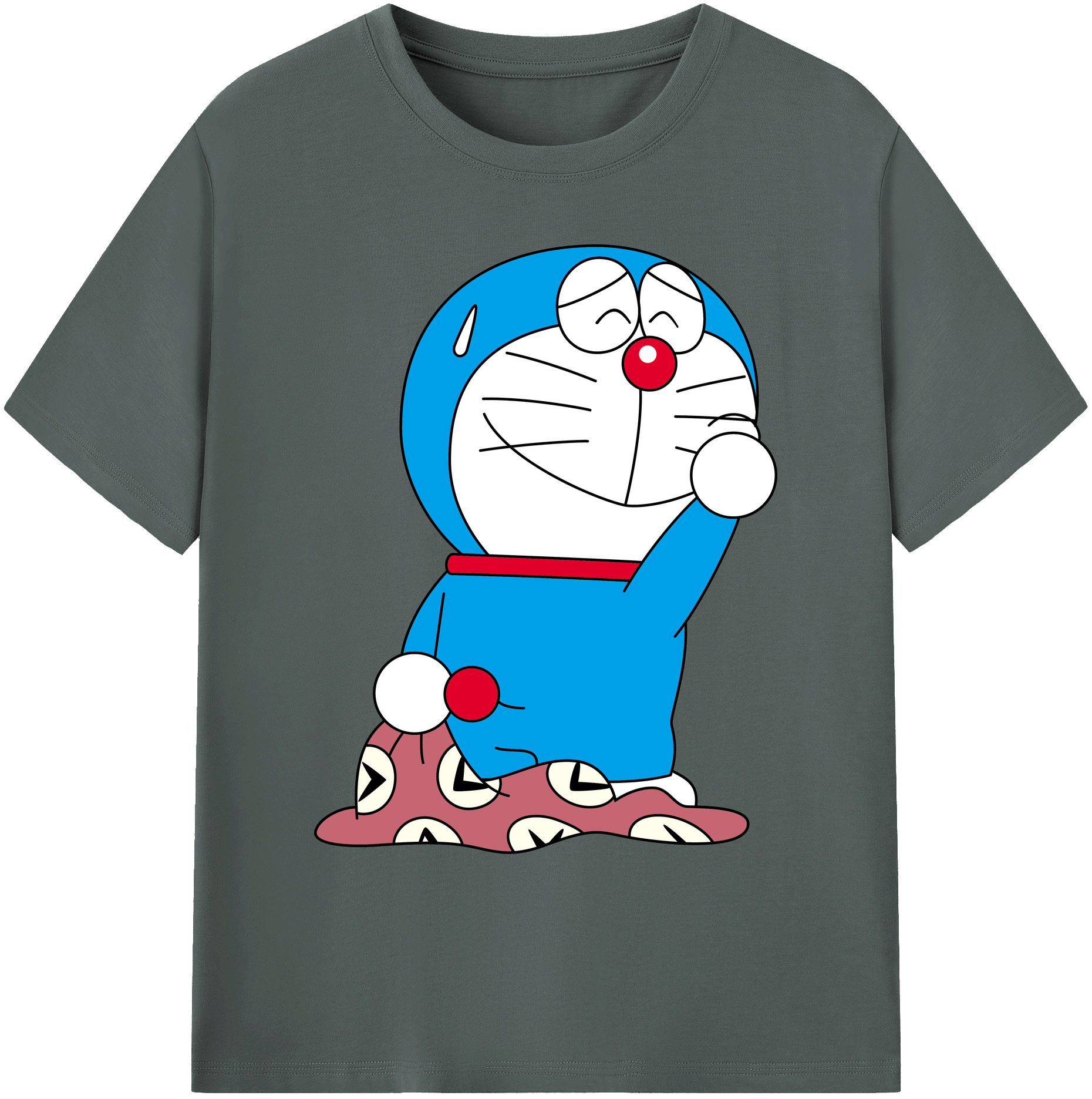 （画像用） ドラえもん Doraemon 綿100％ メンズ半袖Tシャツ｜肌触りやわらか＆通気性